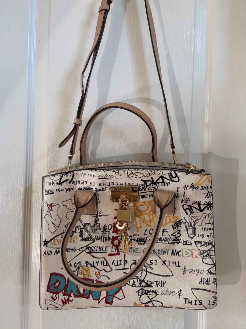 DKNY Handbag Graffiti Print